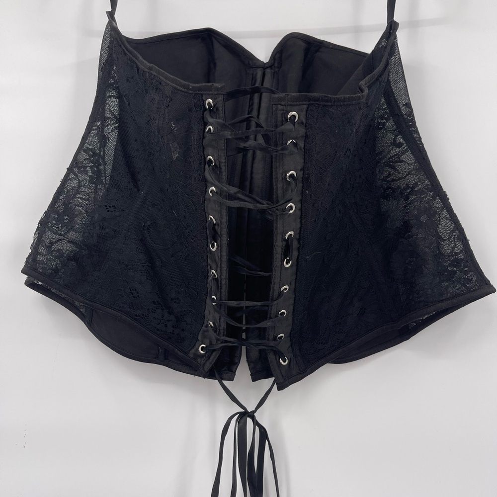 Adore me black lace corset lingerie top - Picture 5 of 10